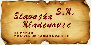 Slavojka Mladenović vizit kartica